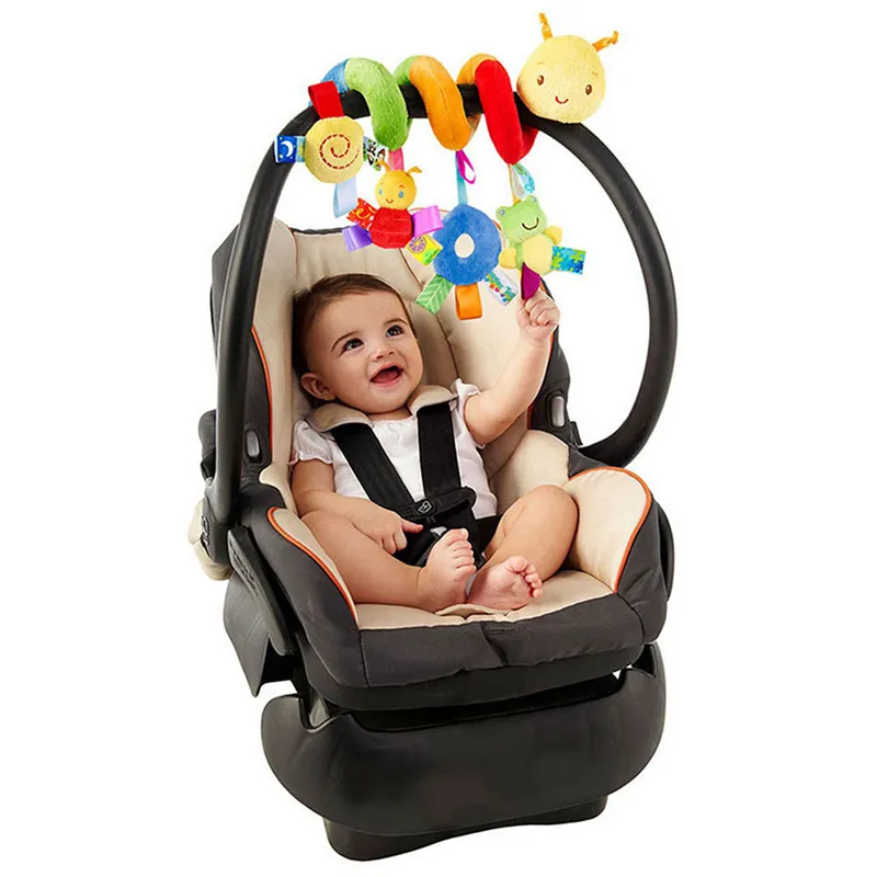 Musical Instrument Rattle - ของเล่นเด็กแรกเกิดคุณภาพสูง ตุ๊กตาสัตว์แบบมีเสียงเขย่า ของเล่นติดรถเข็นเด็ก นาฬิกาแขวนผนังรูปสัตว์ ของเล่นเสริมพัฒนาการสำหรับเด็ก 0-24