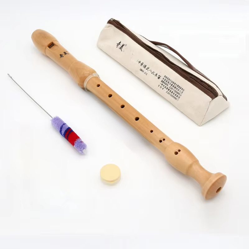 Musical Instrument Theremin - Qimei 8 หลุม Alto Recorder เครื่องดนตรีไม้เมเปิลขลุ่ยสไตล์เยอรมันสไตล์อังกฤษ