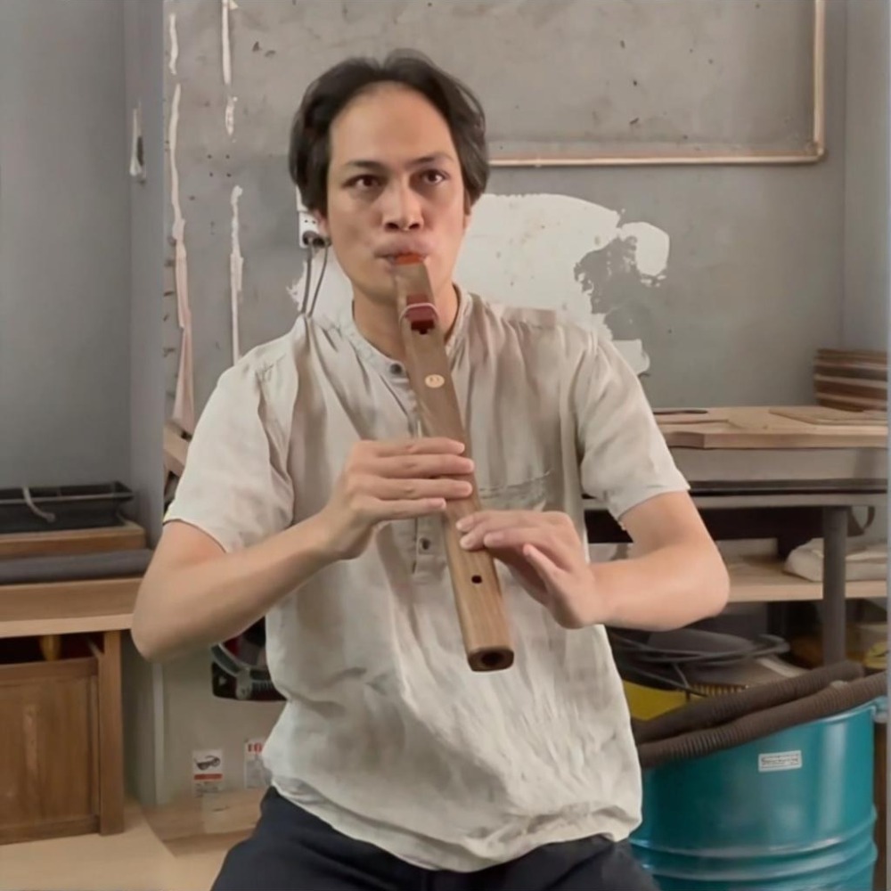 Musical Instrument Recorder - ขลุ่ยไม้แนวตั้งเสียง B/C/D/E/F แบบพกพา สำหรับประกอบดนตรี บำบัดรักษา ขลุ่ยอินเดีย
