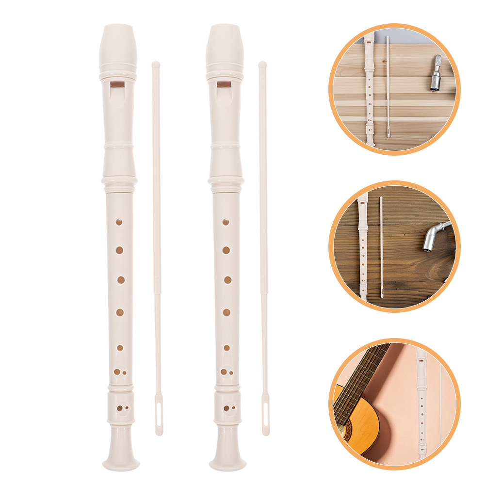 Musical Instrument Recorder - 6 ชุดเครื่องดนตรีรีคอร์เดอร์โซปราโนสำหรับผู้เริ่มต้น สไตล์เยอรมัน น้ำหนักเบา 8 รู