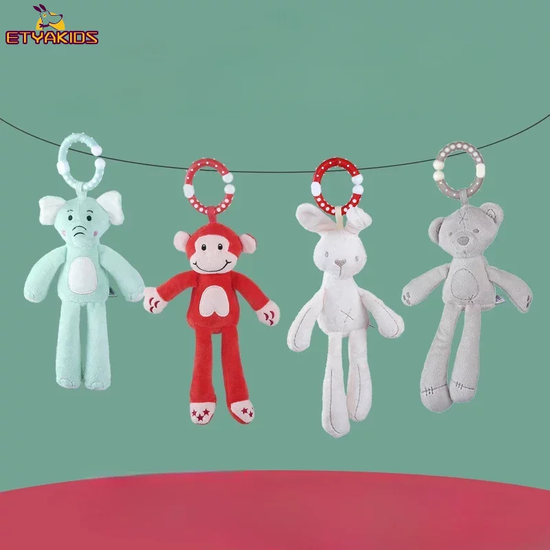 Musical Instrument Rattle - เด็กทารกใหม่ Rattles โทรศัพท์มือถือทารกเด็กวัยหัดเดินของเล่นรถเข็นเด็กเตียงแขวนกระต่ายช้างเปลแขวน Bell Plush ของเล่นสําหรับ