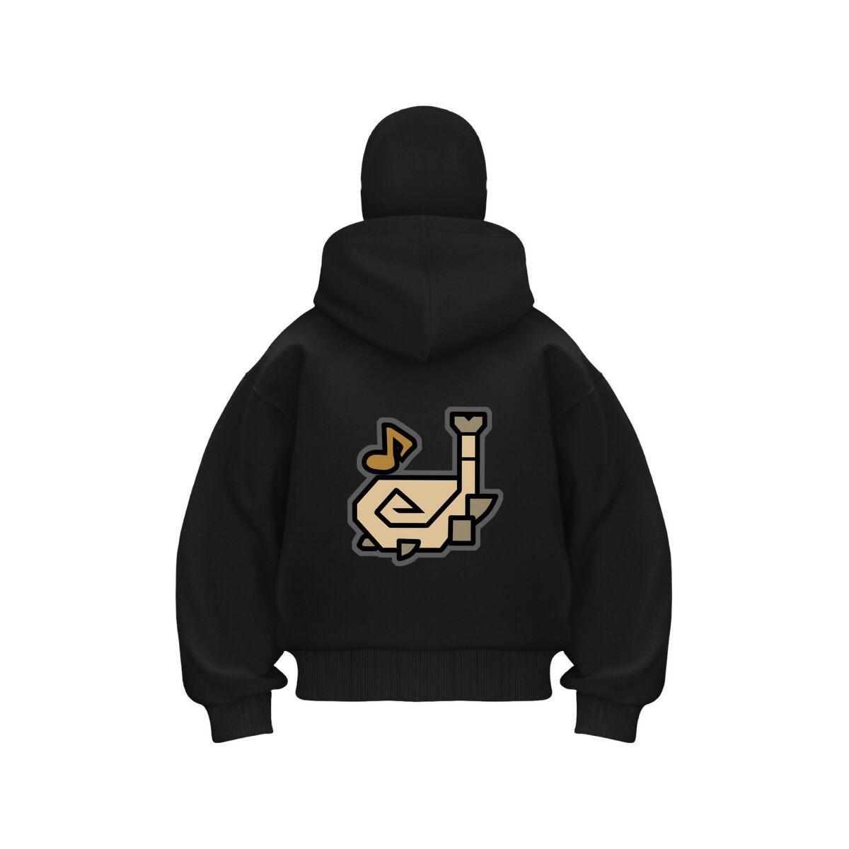 Musical Instrument Shop - เสื้อฮู้ดลายการ์ตูนเครื่องดนตรีแบบมีฮู้ดคู่สำหรับผู้ชาย ซิปหน้า อุ่นสำหรับฤดูหนาว