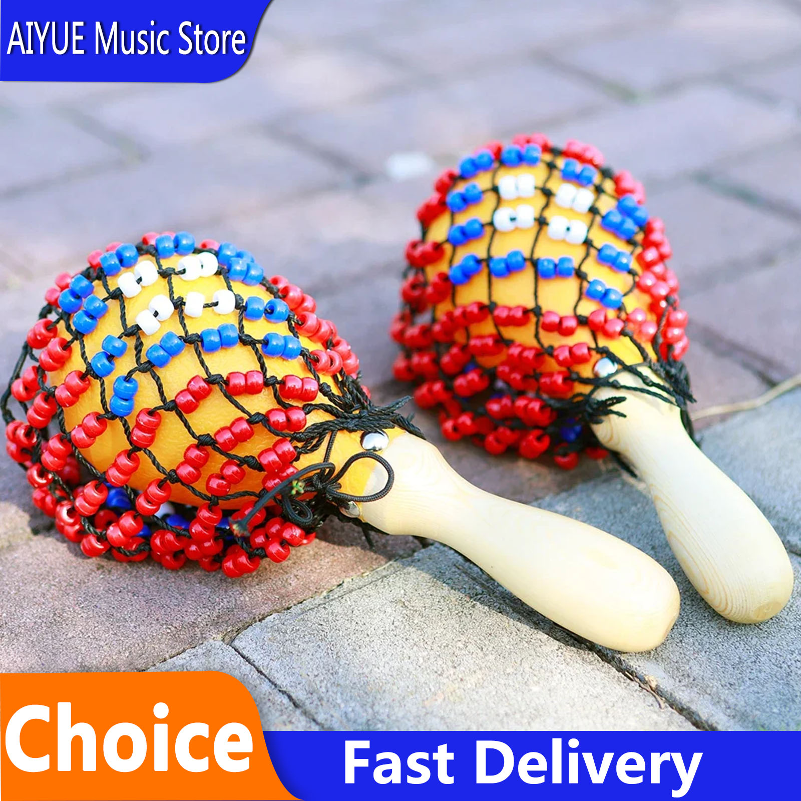 Musical Instrument Net - IRIN ชุดเครื่องดนตรีออร์ฟแบบมือถือ 2 ชิ้น สำหรับเด็ก เครื่องดนตรีเสริมพัฒนาการดนตรี