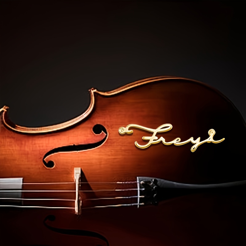 Musical Instrument With Name - ป้ายชื่อตกแต่งแบบกำหนดเองพร้อมชื่อ ป้ายชื่อส่วนตัวสำหรับกีตาร์ ไวโอลิน เปียโน หรือเครื่องดนตรีอื่นๆ