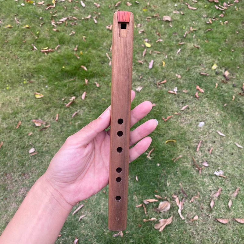 Wooden Flute Native - ขลุ่ยไม้ 6 รู คีย์ G แบบพกพา