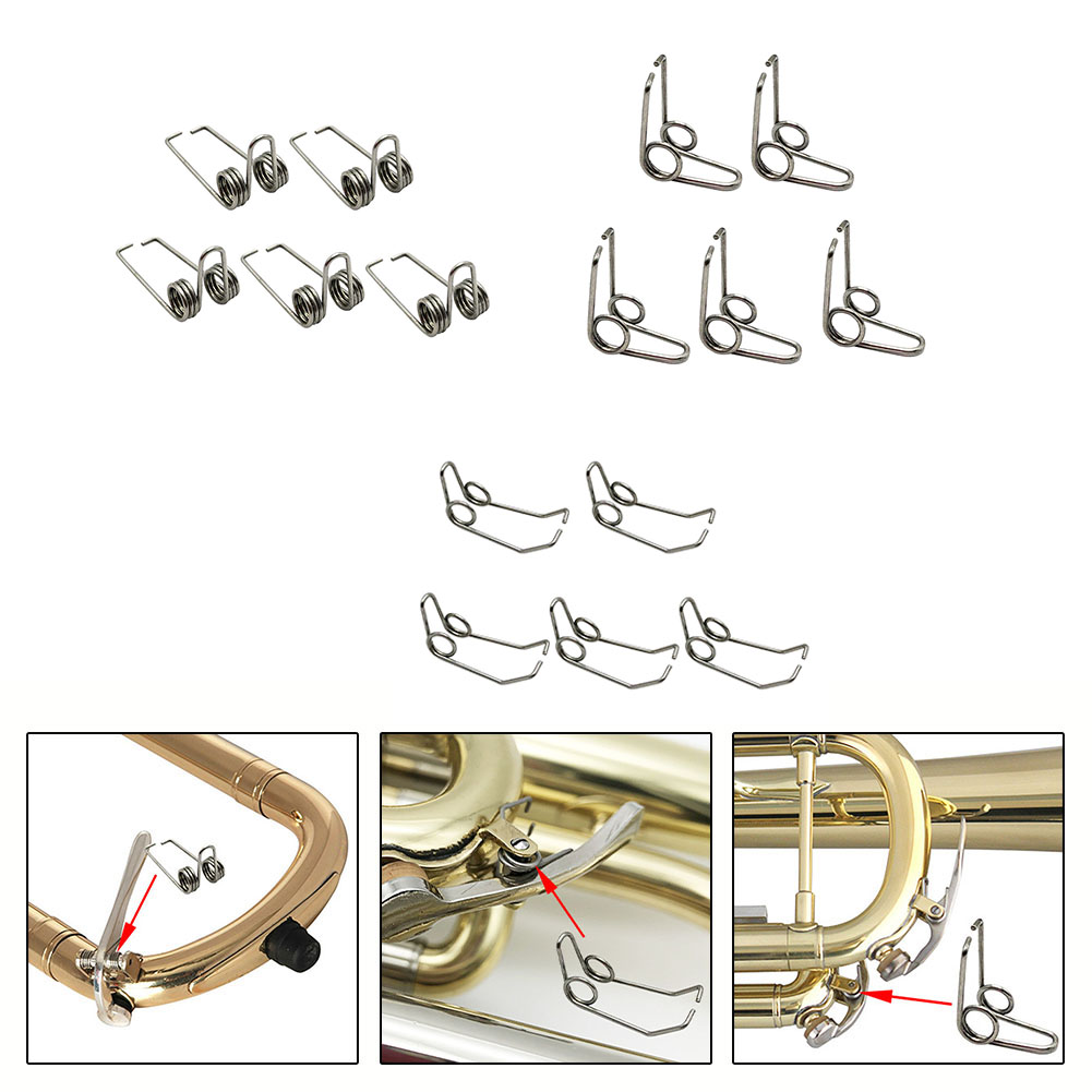 Musical Instrument Manufacturers - สปริงวาล์วทรัมเป็ต 5 ชิ้น สปริงน้ำสำหรับทรัมเป็ต อุปกรณ์ทำทรัมเป็ต อุปกรณ์เสริมเครื่องดนตรี