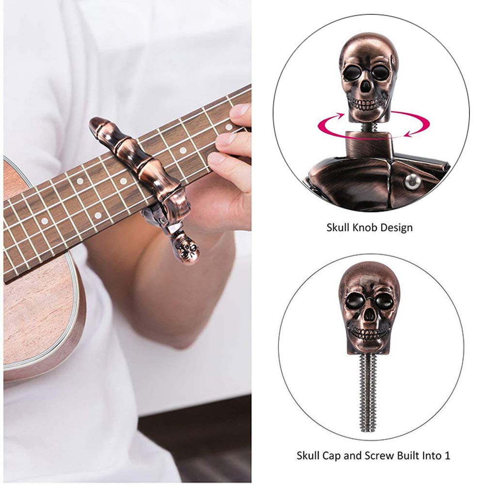 คาโป้กีตาร์รูปหัวกะโหลกสำหรับก - Musical Instruments Easy บทวิจารณ์และราคา