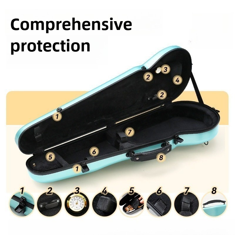 เคสไวโอลินคาร์บอนไฟเบอร์ ป้องก - Musical Instrument Dulcimer บทวิจารณ์และราคา