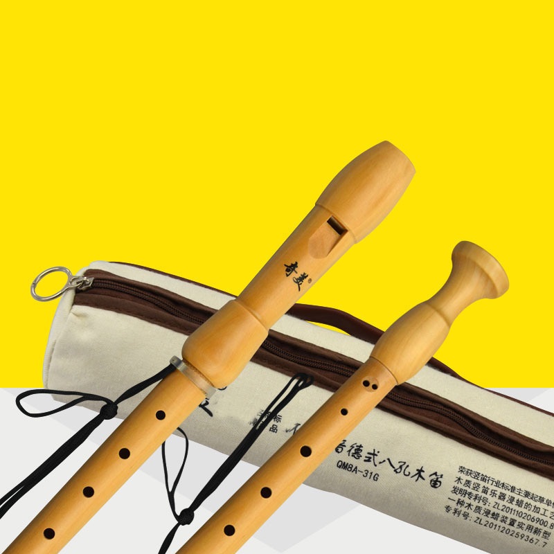 Qimei 8 หลุม Alto Recorder เคร - Musical Instrument Theremin บทวิจารณ์และราคา