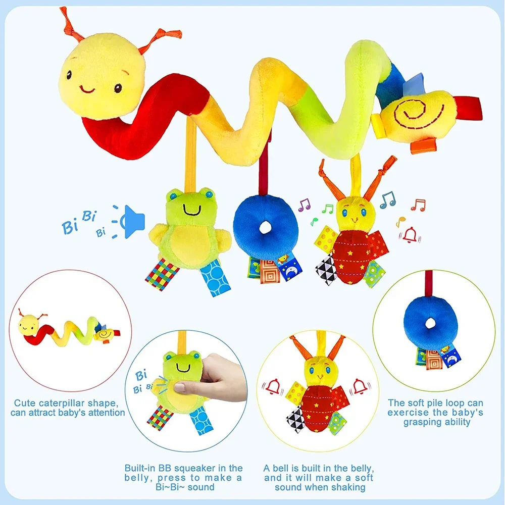 เกลียวรถเข็นเด็กของเล่นทารกแรก - Musical Instrument Rattle บทวิจารณ์และราคา