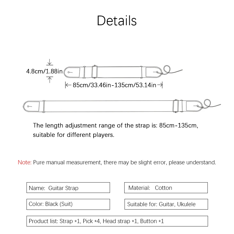 7 ชิ้น/เซ็ตสายคล้องคอหนัง PU ส - Musical Instruments Easy บทวิจารณ์และราคา