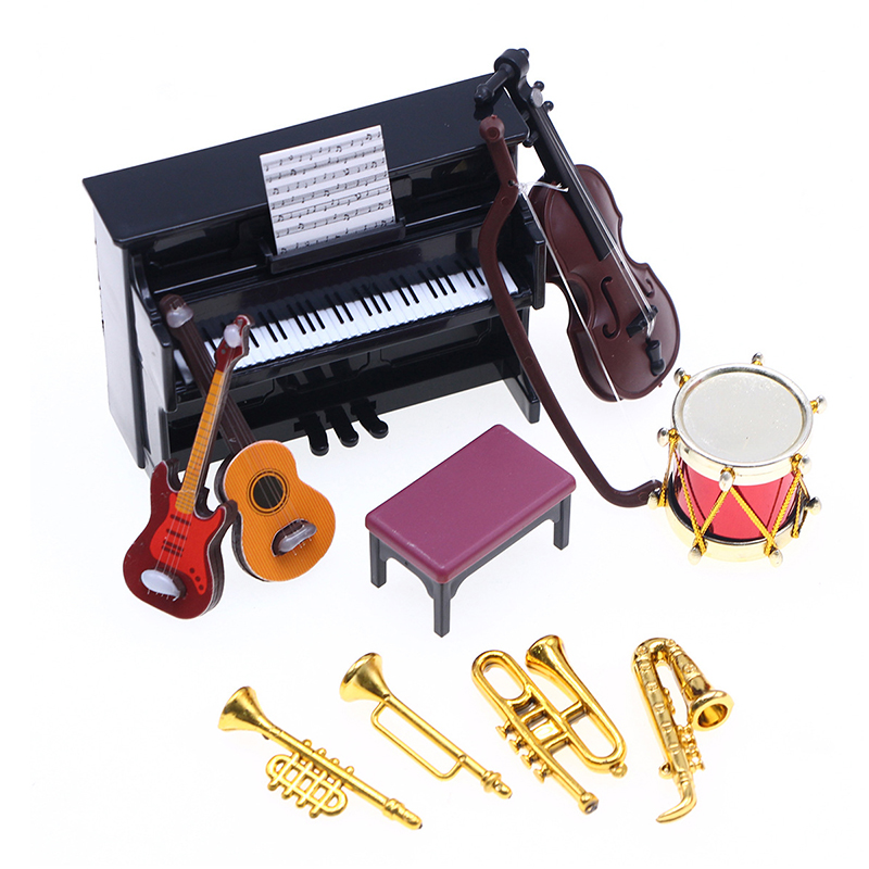 【M】1:12 ตุ๊กตาจิ๋ว ชุดเครื่องด - Musical Instrument Manufacturers บทวิจารณ์และราคา