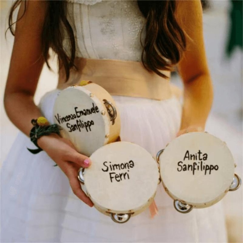 3/5 ชิ้น ﻿   กลองแทมบูรีนงานแต - Musical Instrument With Name บทวิจารณ์และราคา