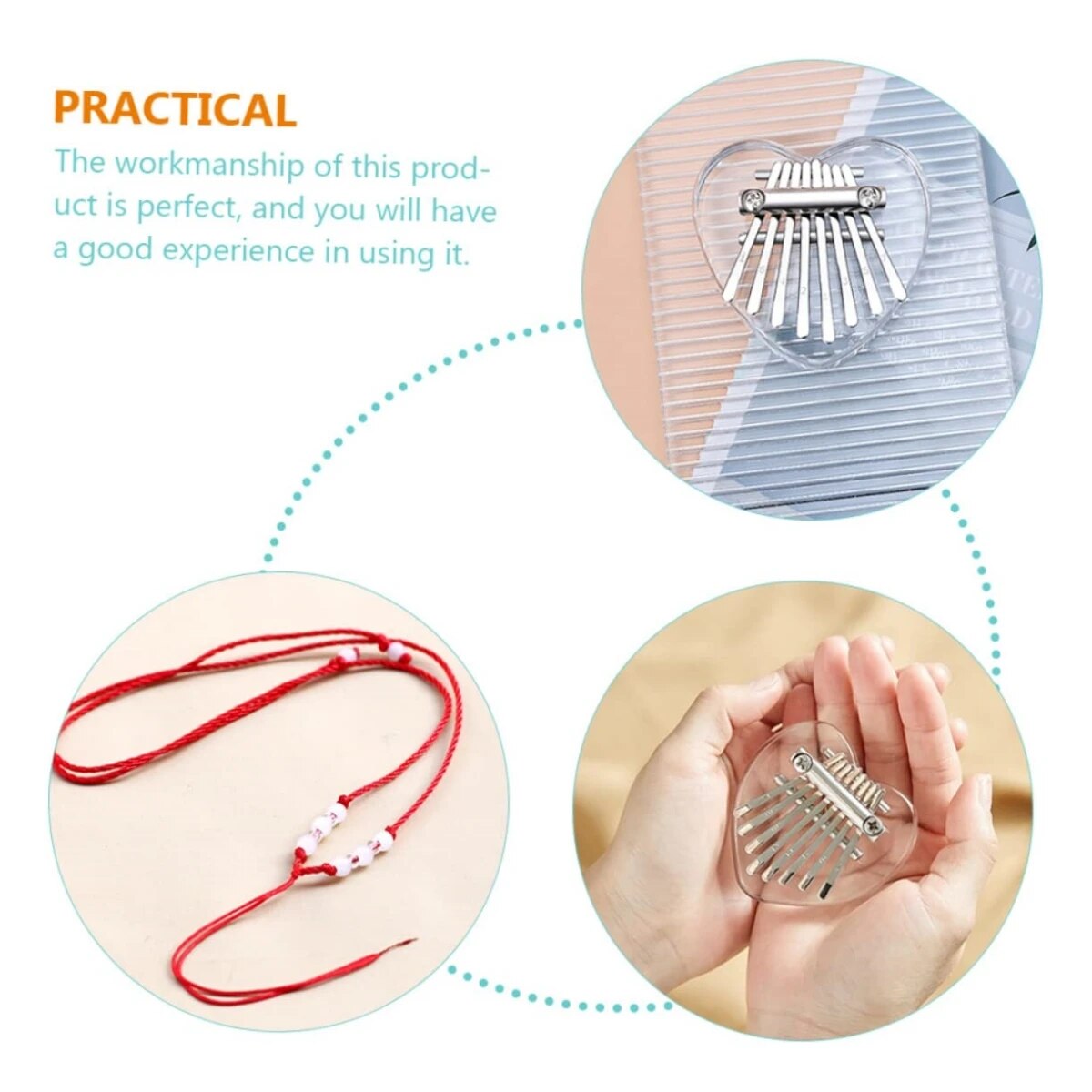 Miwayer คาลิมบาขนาดเล็ก8คีย์,  - Musical Instrument Dulcimer บทวิจารณ์และราคา