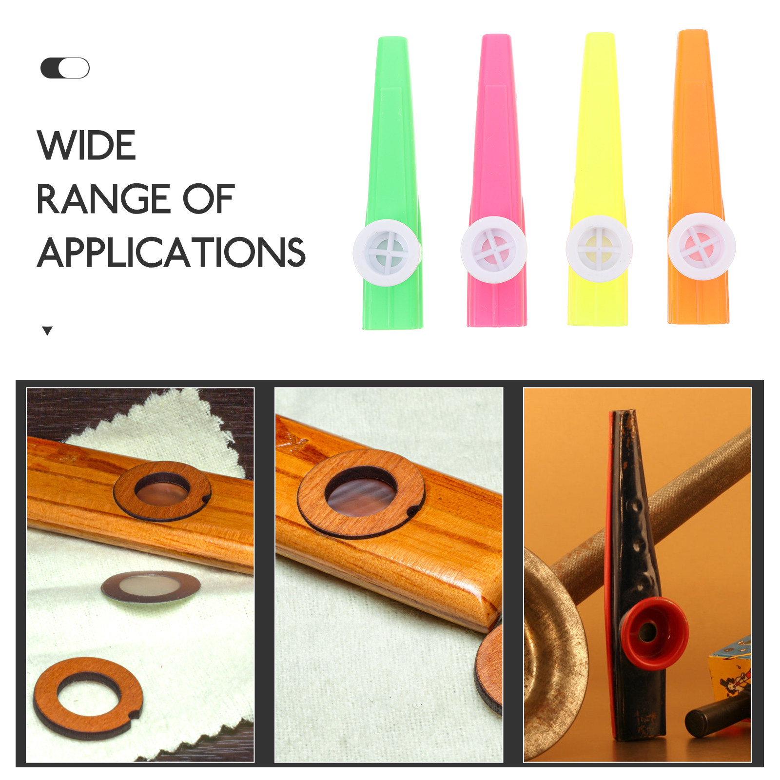 24 ชิ้น คาซูพลาสติกหลากสี น้ำห - Musical Instruments Easy บทวิจารณ์และราคา