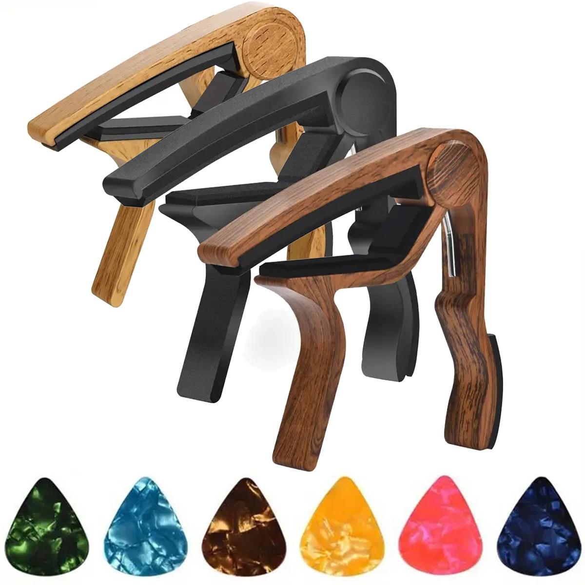 คาโปกีต้าร์โลหะผสมสังกะสีคุณภา - Musical Instruments Easy บทวิจารณ์และราคา