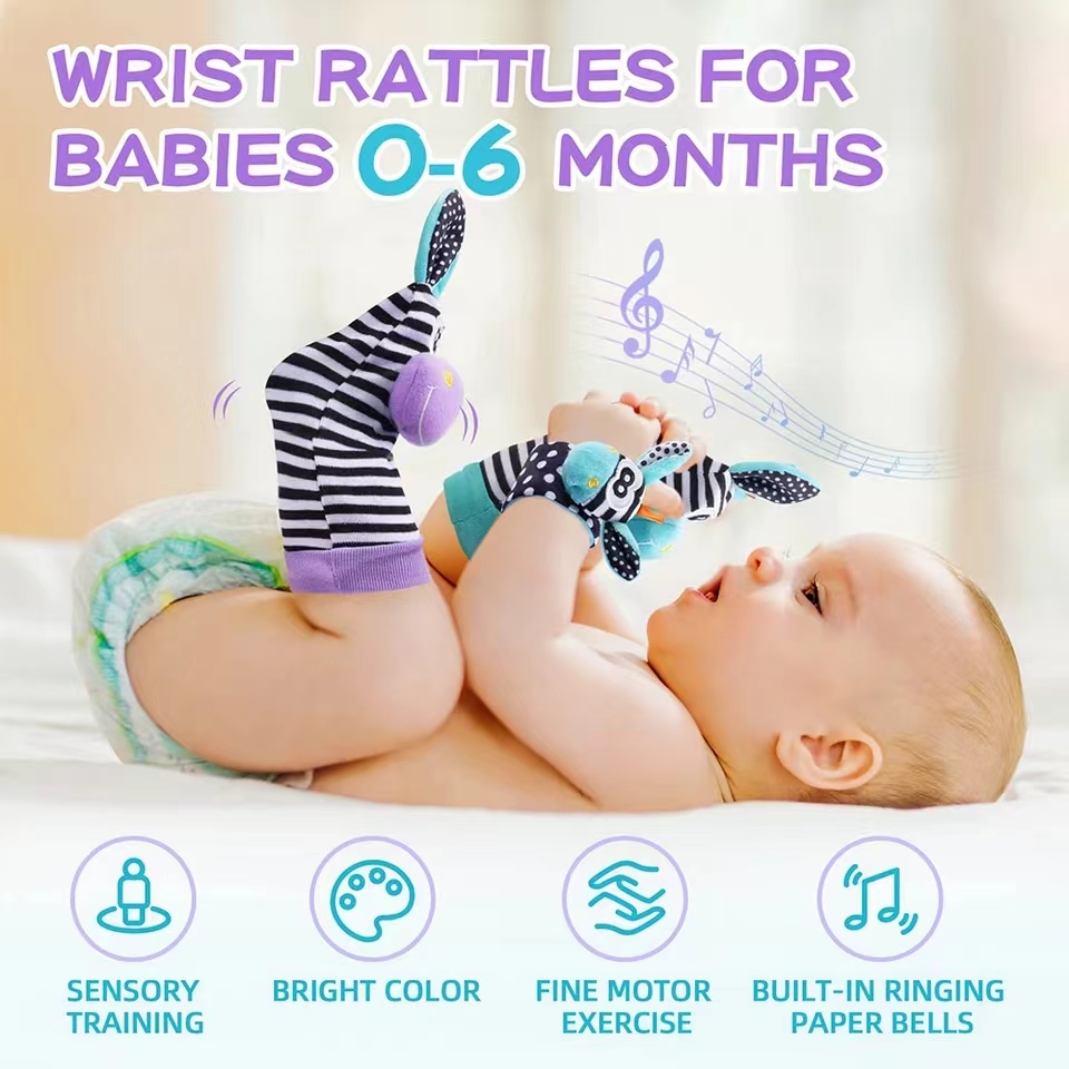 ข้อมือเด็กทารกถุงเท้าของเล่น0- - Musical Instrument Rattle บทวิจารณ์และราคา