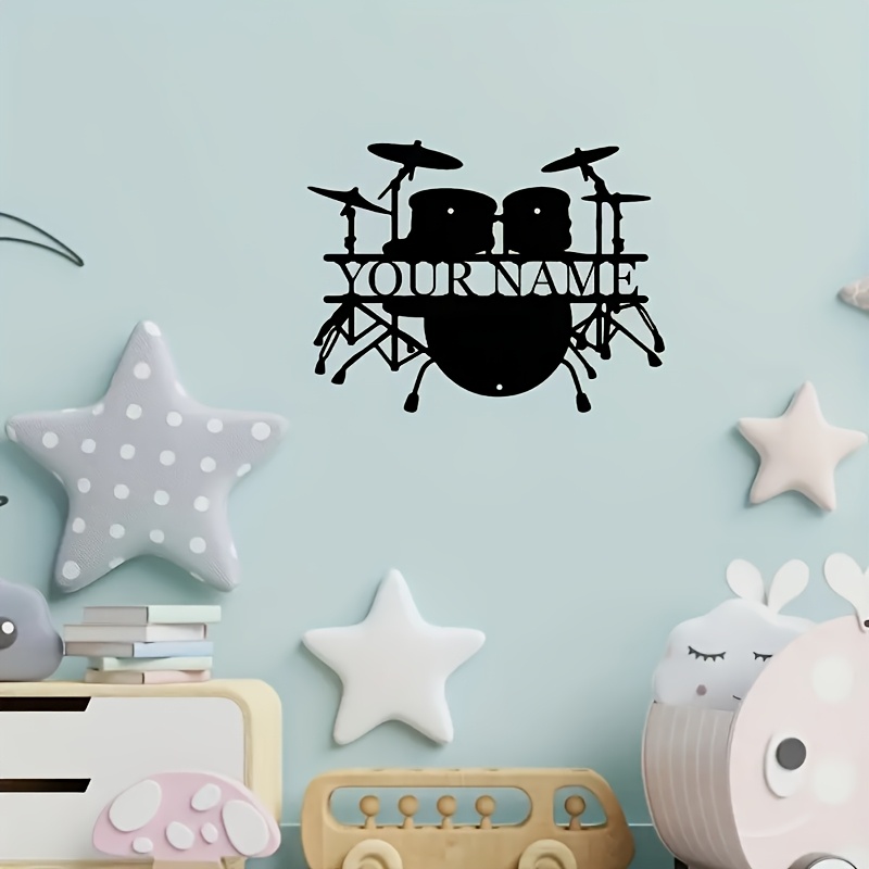 ป้ายโลหะติดผนังรูปชุดกลองแบบกำ - Musical Instrument With Name บทวิจารณ์และราคา
