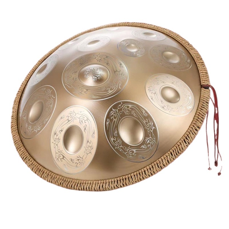18 นิ้วสแตนเลส HandPan G Key D - Musical Instrument Dulcimer บทวิจารณ์และราคา