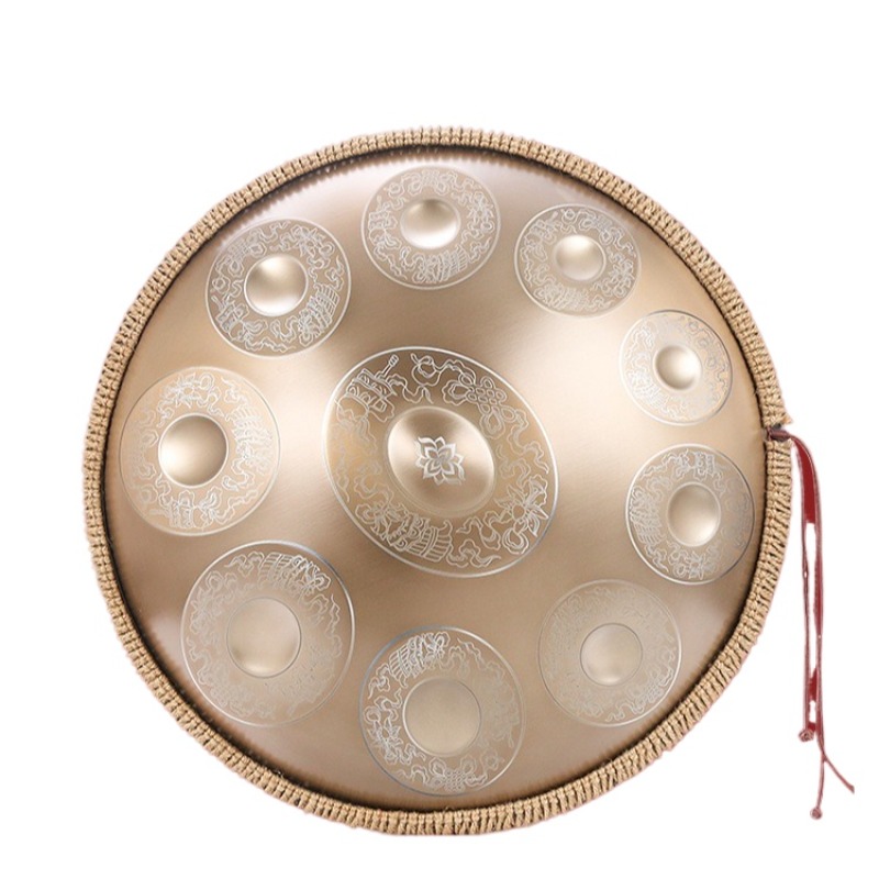 18 นิ้วสแตนเลส HandPan G Key D - Musical Instrument Dulcimer บทวิจารณ์และราคา