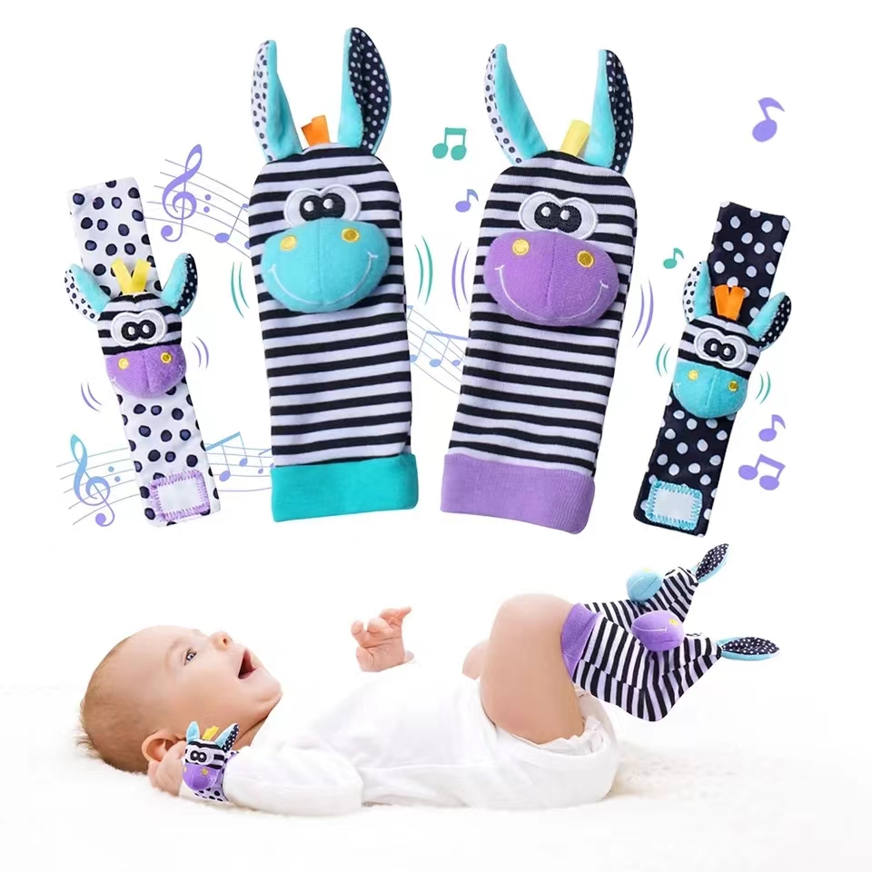 ข้อมือเด็กทารกถุงเท้าของเล่น0- - Musical Instrument Rattle บทวิจารณ์และราคา