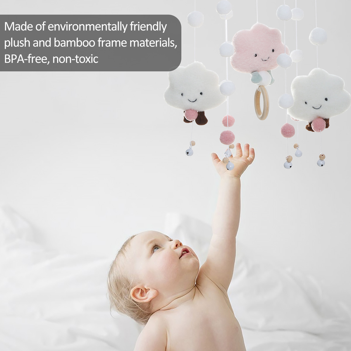 Mobile Wind Chimes พร้อม Cloud - Musical Instrument Rattle บทวิจารณ์และราคา
