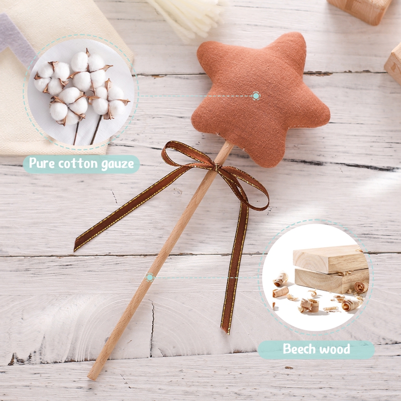1PC Baby Rattle ของเล่น Beech  - Musical Instrument Rattle บทวิจารณ์และราคา