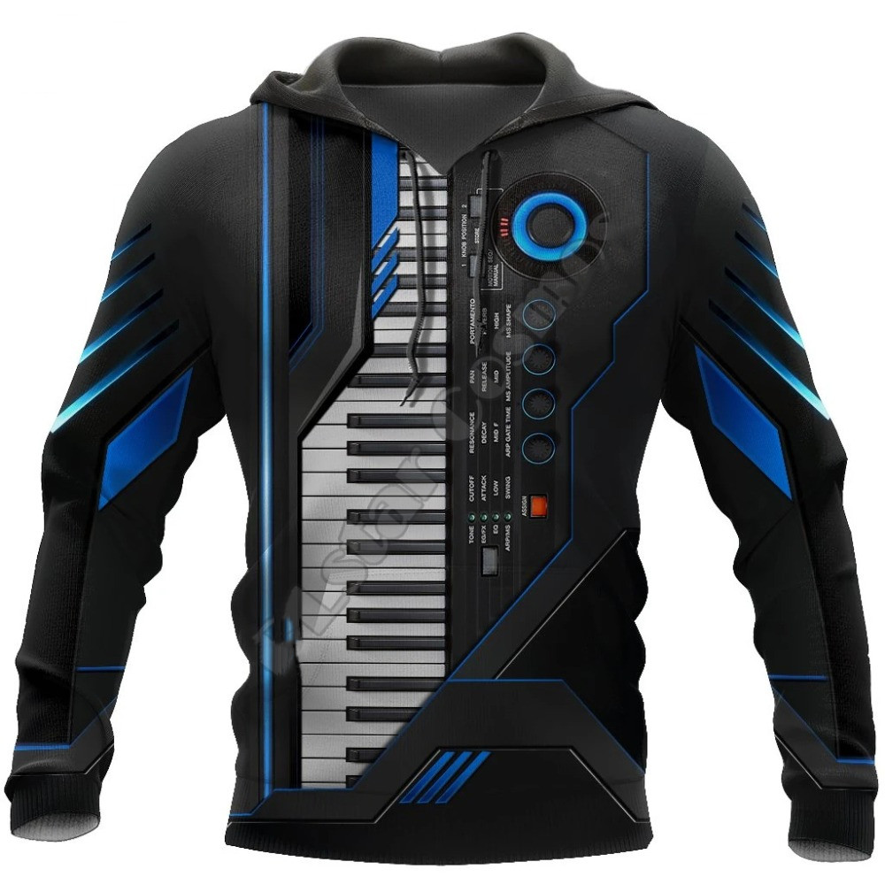 เสื้อฮู้ด/เสื้อยืดพิมพ์ลาย3D ส - Musical Instrument Shop บทวิจารณ์และราคา