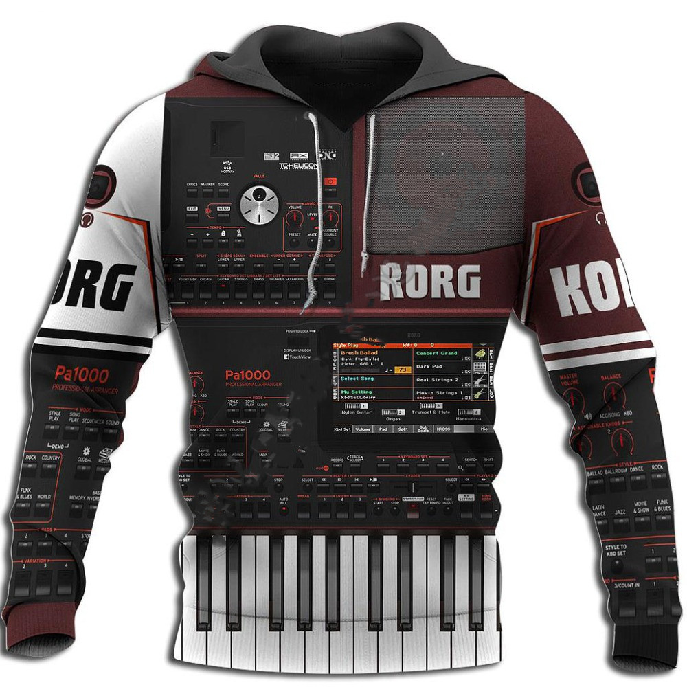 เสื้อฮู้ด/เสื้อยืดพิมพ์ลาย3D ส - Musical Instrument Shop บทวิจารณ์และราคา