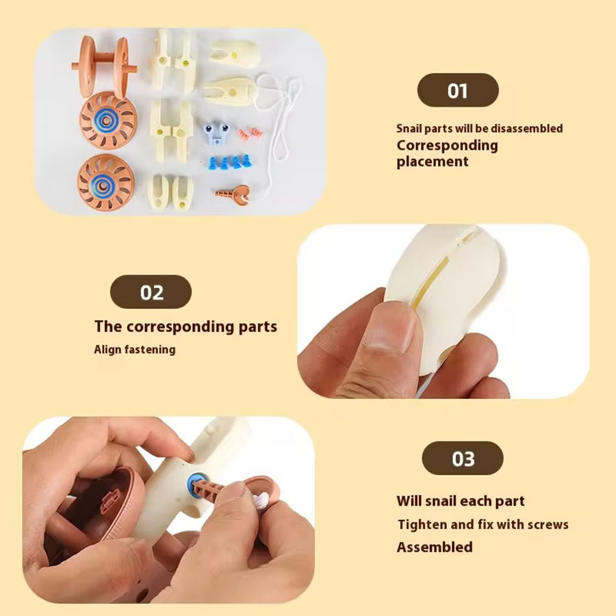 1 ชิ้นเชือกประกอบดึงด้ายหอยทาก - Musical Instrument Rattle บทวิจารณ์และราคา