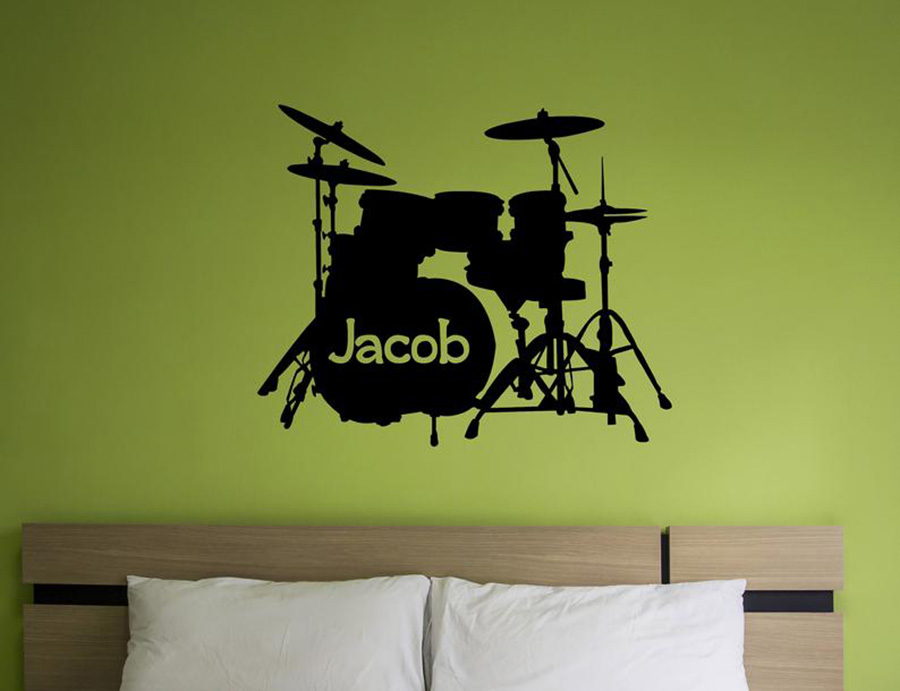 กลองชุดรูปลอกที่กำหนดเองชื่อเค - Musical Instrument With Name บทวิจารณ์และราคา